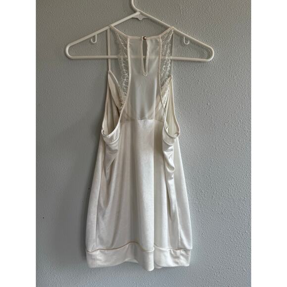 Express Cowl Neck Camisole with lace halter back leg - Picture 2 of 5